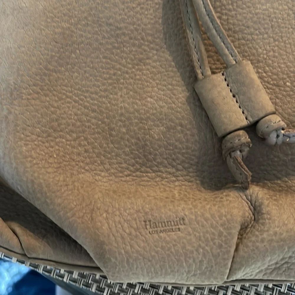 Women’s Hammitt Medium Cooper Drawstring Shoulder Bag Grey Nubuck Leather